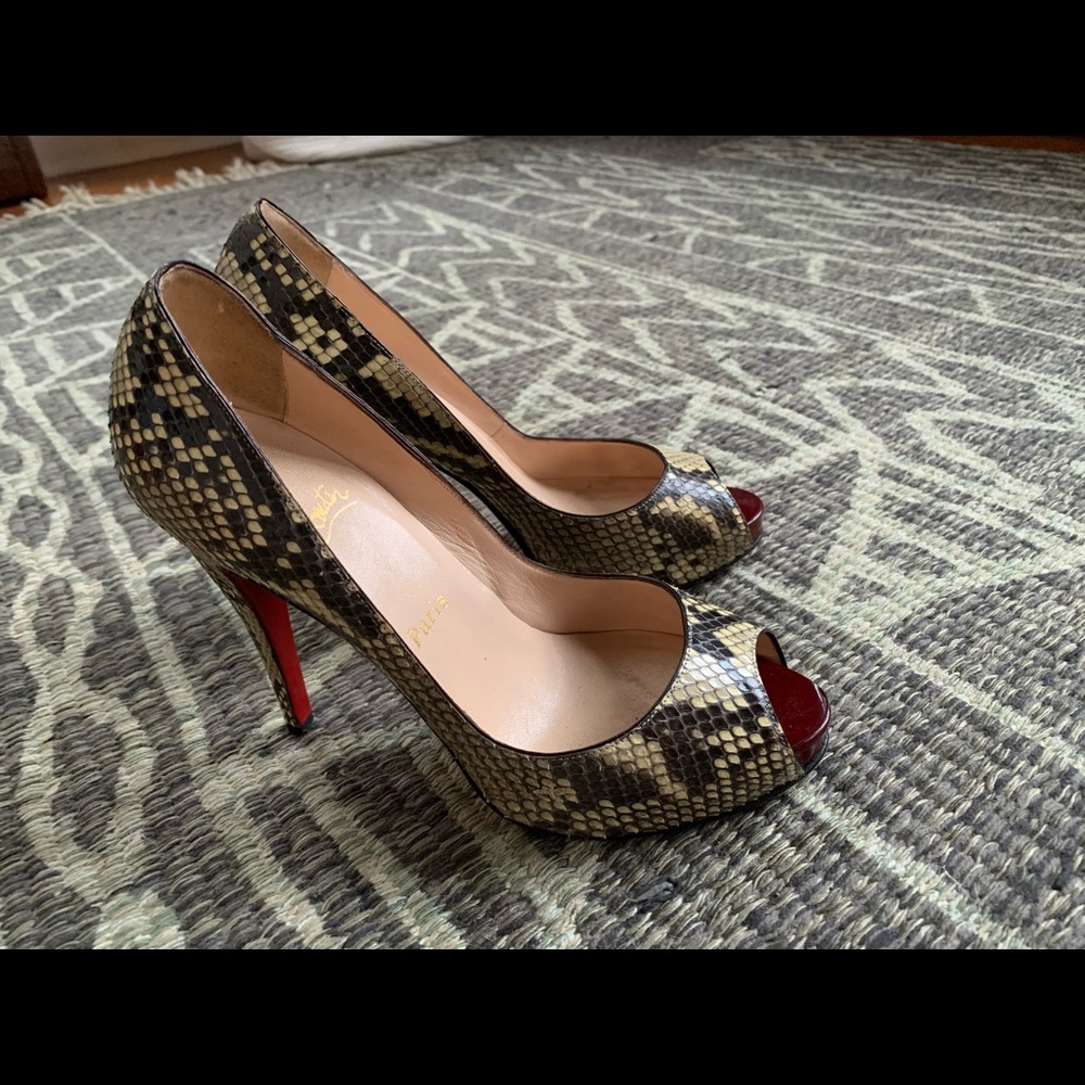 Christian Louboutin Python Pumps